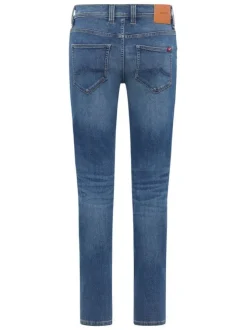 Jean Oregon stone à coupe slim avec patch d'authentification de la marque
