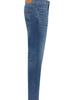 Jean Oregon stone à coupe slim avec patch d'authentification de la marque