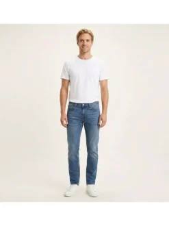 Jean 511® 5 poches, en coton bleu délavé avec une coupe slim