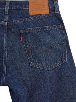 Jean 5 poches vintage 551Z Authentic Straight en coton et chanvre indigo uni à coupe regular fit