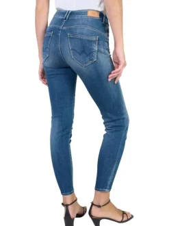 Jean pulphighc pefki en coton mélangé stone uni avec une coupe slim
