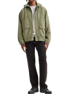 Jean 555® Relaxed Straight en coton noir uni pourvu d'une coupe droite