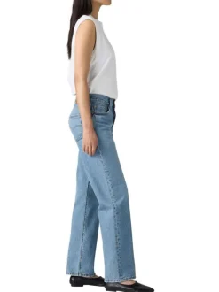 Jean 501® '90S en coton bleu jean clair uni avec multiples poches