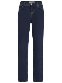 Jean Seoul Straight nuit en coton uni avec une coupe droite