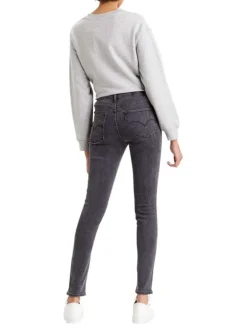 Jean skinny 721 High Rise en TENCEL™ anthracite uni et semi-stretch à jambe 7/8