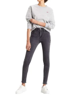Jean skinny 721 High Rise en TENCEL™ anthracite uni et semi-stretch à jambe 7/8