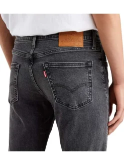 Jean slim 5 poches 511 en coton mélangé doux anthracite effet usé à zip et bouton