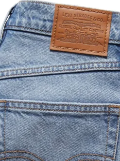Jean '80s Mom Jeans bleu stone uni à coupe tapered et à taille haute