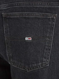 Jean Sophie en coton mélangé noir effet délavé avec une coupe bootcut