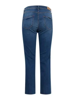 Jeans taille haute bleu