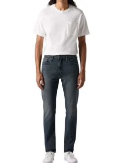 Jean 512® Taper anthracite en coton à coupe slim avec un patch de la marque