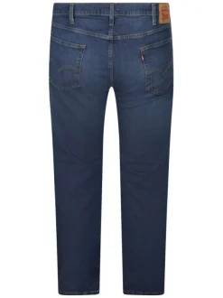 Jean 502 Taper B&T en coton indigo uni avec une coupe droite