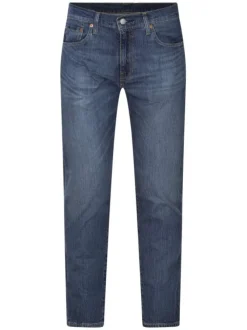 Jean 502™ Taper en coton indigo uni avec une coupe droite avec fermeture zippée