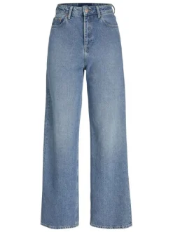 Jean Tokyo en coton bleu pourvu d'une coupe ample et du patch de la marque