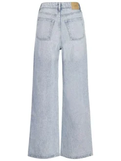 Jean Tokyo en coton bleu pourvu d'une fermeture zippée et boutonnée