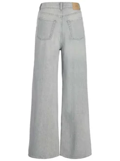 Jean Tokyo en coton gris pourvu d'une coupe ample et du patch de la marque