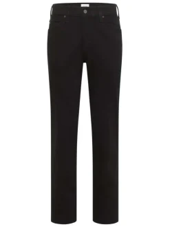 Jean Tramper Regular Fit en coton noir uni avec poches avant et deux arrière L30