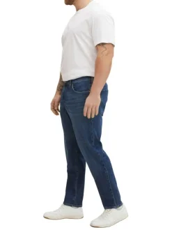 Jean Troy brut en coton avec une coupe slim et un patch à l'arrière