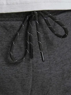 Jogging Will Sweat Pant anthracite uni avec une coupe slim et un lien de serrage