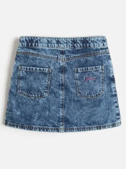 Jupe en jean en coton avec une coupe courte