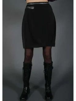 Jupe femme GLAM droite noir