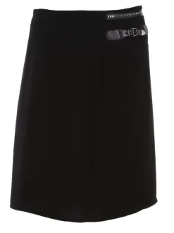 Jupe femme GLAM droite noir