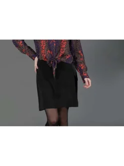 Jupe femme GLAM droite noir