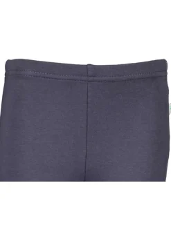 Legging anthracite en coton uni coupe slim