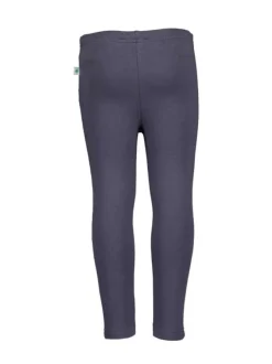 Legging anthracite en coton uni coupe slim