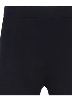 Legging noir en coton uni