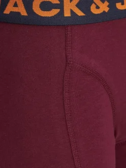Lot de 3 Boxers classique en coton multicolores unis à taille élastiquée