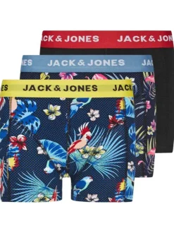 Lot de 3 Boxers classiques en coton multicolores imprimés avec imprimé floral