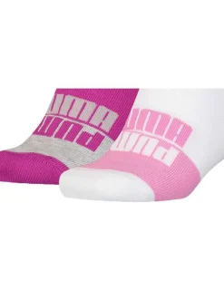 Lot de 2 chaussettes basses rose et blanche fantaisies