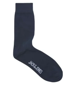 Lot de 5 chaussettes en coton mélangé avec deux printées et 3 unies