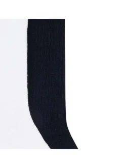 Lot de 2 chaussettes hautes en coton noires et blanches unies