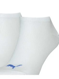 Lot de 3 paires de chaussettes en coton mélangé blanches unies coupe courte