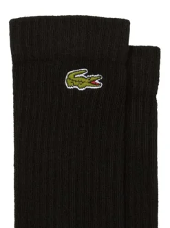 Lot de 3 paires de chaussettes hautes en coton mélangé noires unies