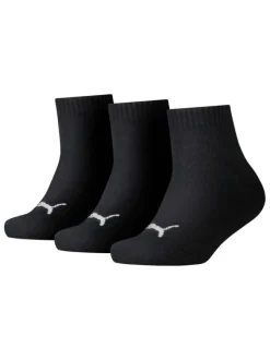 Lot de 3 paires de chaussettes mi-hautes noires en coton