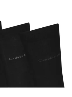 Lot de 4 paires de chaussettes hautes noires unies à coupe haute