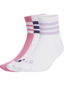Lot de 3 paires de chaussettes basses multicolores unies avec le logo