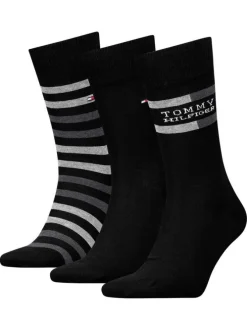 Lot de 3 paires de chaussettes noires fantaisie coupe haute