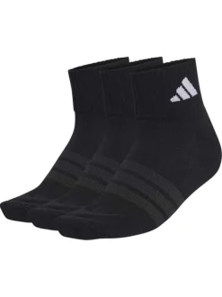 Lot de 3 paires de chaussettes basses noires pourvues du logo de la marque