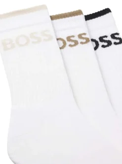 Lot de 6 paires de chaussettes mi-hautes en coton mélangé blanches