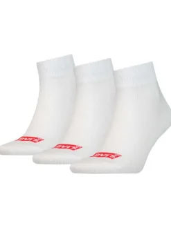 Lot de 3 paires de chaussettes mi-hautes en coton mélangé blanche unies