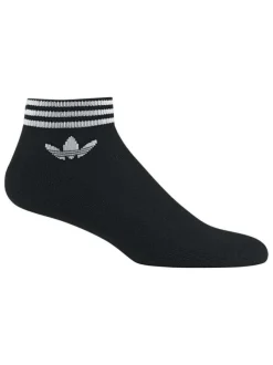 Lot de 3 paires de chaussettes basses noires en coton mélangé unie