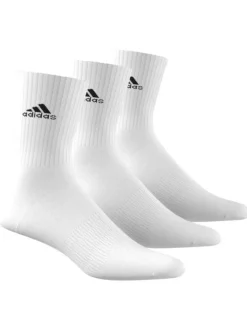 Lot de 3 paires de chaussettes mi-hautes blanches unies