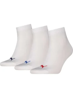 Lot de 3 paires de chaussettes blanches unies tailles basses