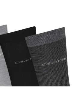Lot de 4 paires de chaussettes hautes grises unies avec une coupe haute