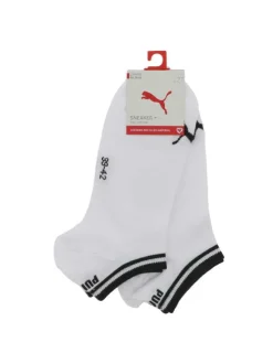 Lot de 2 paires de chaussettes basses blanches uni avec nom iconique