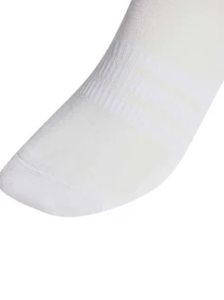 Lot de 3 paires de chaussettes hautes en coton blanches finition bord-côte